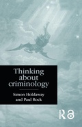 Cover: Thinking About Criminology - Routledge