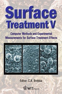 Enlarge image Cover: Surface Treatment: Computer Methods and Experimental Measurements 5th - WIT Press