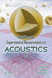Enlarge image Cover: Modelling and Experimental Measurements in Acoustics: International Conference 3rd - WIT Press