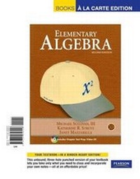 Abbildung von: Elementary Algebra, Books a la Carte Edition - Pearson