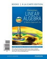 Enlarge image Cover: Elementary Linear Algebra - Pearson