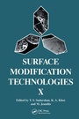 Cover: Surface Modification Technologies X - Maney Publishing
