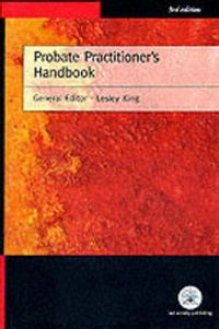 Enlarge image Cover: Probate Practitioner's Handbook - The Law Society