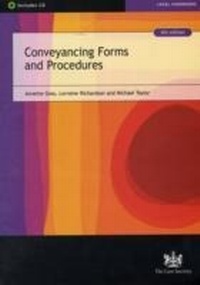 Enlarge image Cover: Conveyancing Forms and Procedures - The Law Society