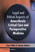 Cover: Legal and Ethical Aspects of Anaesthesia, Critical Care and Perioperative Medicine - Greenwich Medical Media Ltd