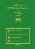 Cover: Corporate Financial Services in Wales 1989 - Springer