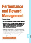Cover: Performance and Reward Management - Capstone Publishing Ltd