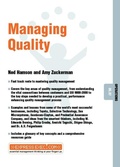 Cover: Managing Quality - Capstone Publishing Ltd