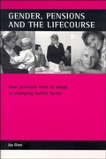 Cover: Gender, pensions and the lifecourse - Policy Press