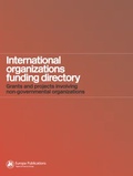 Cover: International Organizations Funding Directory - Europa Publications Ltd