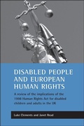 Cover: Disabled people and European human rights - Policy Press