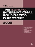 Cover: The Europa International Foundation Directory 2006 - Europa Publications Ltd