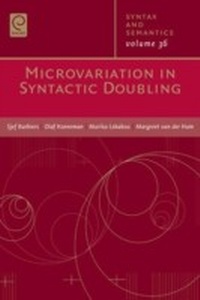 Enlarge image Cover: Microvariation in Syntactic Doubling - Emerald Group Publishing Limited