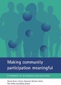Cover: Making community participation meaningful - Policy Press