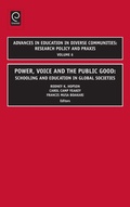 Cover: Power, Voice and the Public Good - Emerald Group Publishing Limited