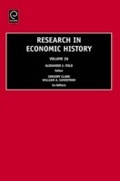 Cover: Research in Economic History - Emerald Publishing Limited
