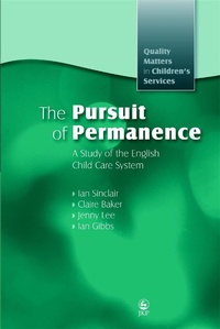 Enlarge image Cover: The Pursuit of Permanence - Jessica Kingsley Publishers