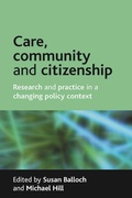 Cover: Care, community and citizenship - Policy Press