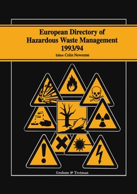 Abbildung von: European Directory of Hazardous Waste Management 1993/94 - Graham & Trotman Ltd