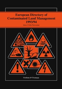 Abbildung von: European Directory of Contaminated Land Management 1993/94 - Graham & Trotman Ltd