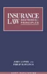 Enlarge image Cover: Insurance Law - Hart Publishing