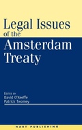 Cover: Legal Issues of the Amsterdam Treaty - Hart Publishing