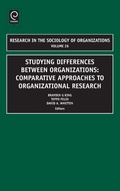 Cover: Studying Differences Between Organizations - Emerald Group Publishing Limited
