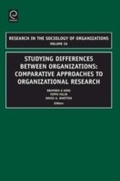 Cover: Studying Differences Between Organizations - Emerald Publishing Limited