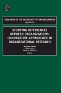 Enlarge image Cover: Studying Differences Between Organizations - Emerald Publishing Limited