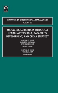 Enlarge image Cover: Managing Subsidiary Dynamics - Emerald Group Publishing Limited