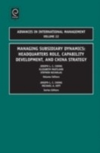 Enlarge image Cover: Managing Subsidiary Dynamics - Emerald Publishing Limited