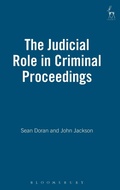 Cover: The Judicial Role in Criminal Proceedings - Hart Publishing
