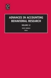 Enlarge image Cover: Advances in Accounting Behavioral Research - Emerald Publishing Limited
