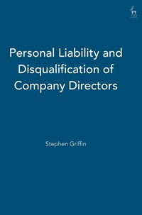 Abbildung von: Personal Liability and Disqualification of Company Directors - Hart Publishing