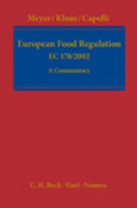 Abbildung von: European Food Regulation EC 178/2002 - Hart Publishing
