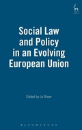 Cover: Social Law and Policy in an Evolving European Union - Hart Publishing