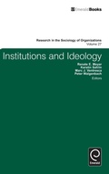 Cover: Institutions and Ideology - Emerald Group Publishing Limited