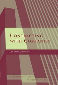 Abbildung von: Contracting with Companies - Hart Publishing