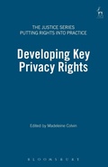 Cover: Developing Key Privacy Rights - Hart Publishing