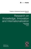 Cover: Research on Knowledge, Innovation and Internationalization - Emerald Group Publishing Limited
