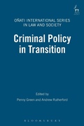 Cover: Criminal Policy in Transition - Hart Publishing