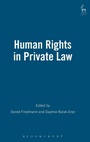 Cover: Human Rights in Private Law - Hart Publishing