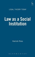 Cover: Law as a Social Institution - Hart Publishing