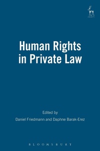 Enlarge image Cover: Human Rights in Private Law - Hart Publishing