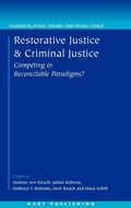 Cover: Restorative Justice and Criminal Justice - Hart Publishing