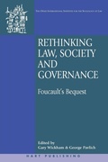 Cover: Rethinking Law, Society and Governance - Hart Publishing