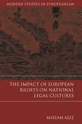 Cover: The Impact of European Rights on National Legal Cultures - Hart Publishing