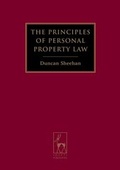 Cover: The Principles of Personal Property Law - Hart Publishing