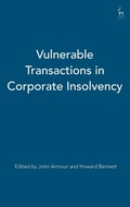 Cover: Vulnerable Transactions in Corporate Insolvency - Hart Publishing