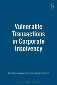Abbildung von: Vulnerable Transactions in Corporate Insolvency - Hart Publishing